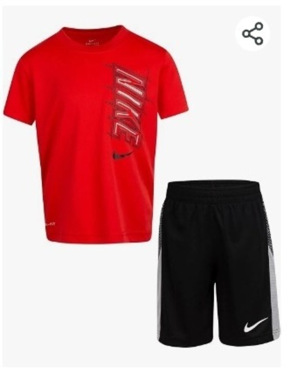 Nike Little Boys Dri-FIT Graphic Tee & Shorts 2 Piece Set